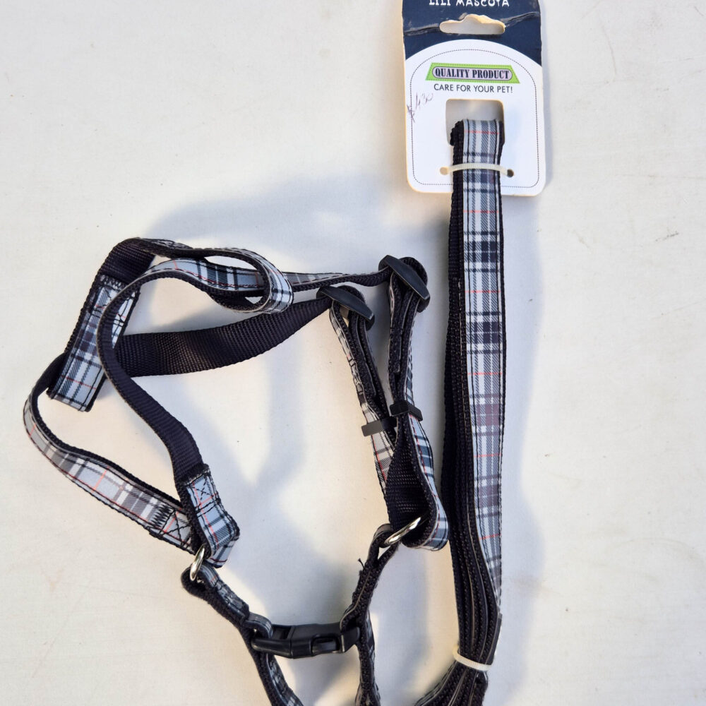 Pretal con correa perro chico-mediano (120cm correa, 2cm de grosor)