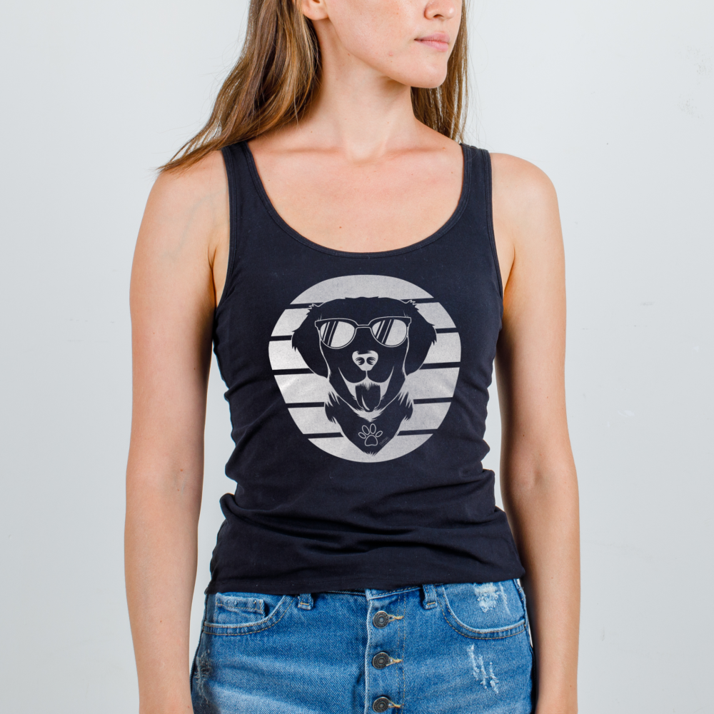 Musculosa negra Perro XL