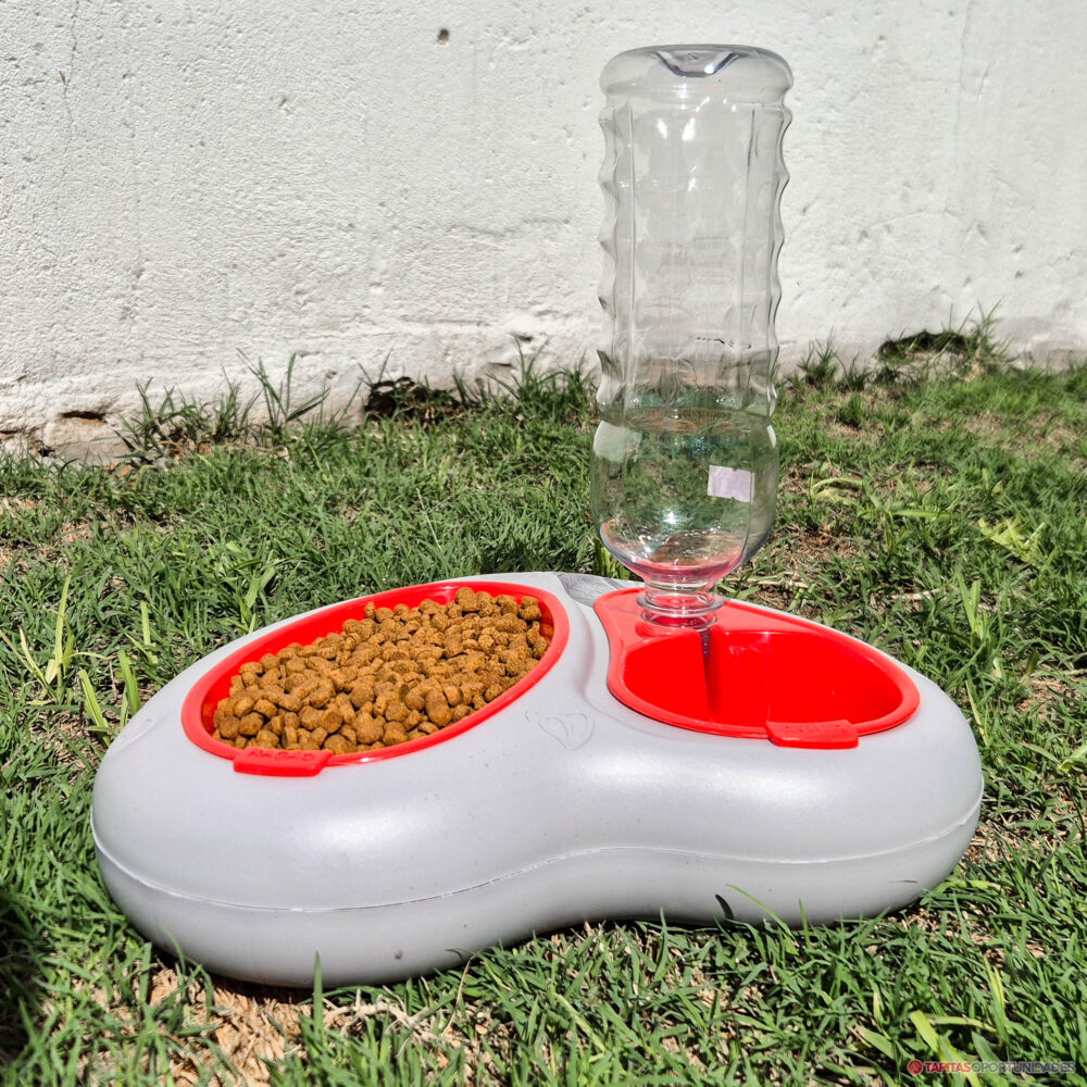 Comedero + Bebedero Compatible con Botellas Recicladas - Usá la que ya tenés