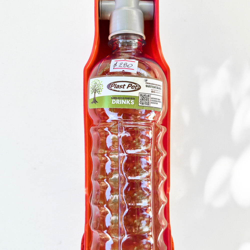 Bebedero Portátil para Mascotas 500 cc con Botella Integrada