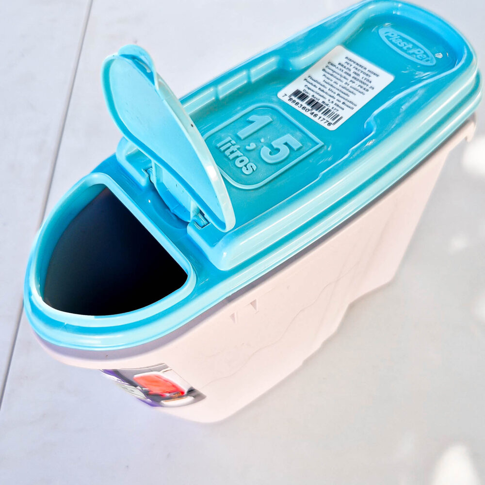 Contenedor de Alimento para Mascotas 1.5 L con Tapa Dosificadora